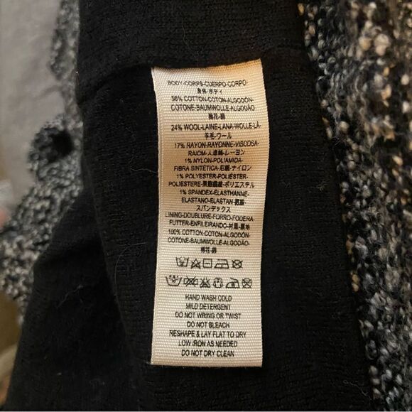 Free People black and white double breasted jacket size large. - Picture 4 of 8